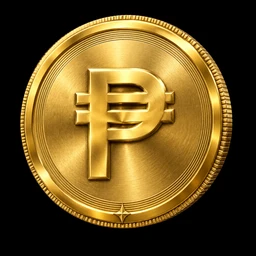 Gold Philippine peso coin